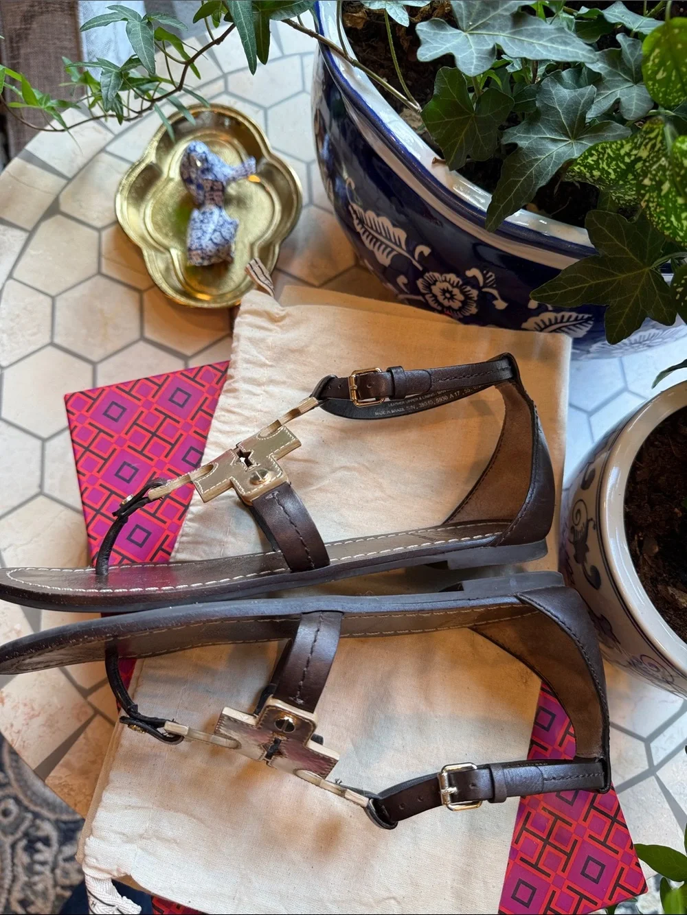🌴🥥⭐️ Tory Burch Phoebe Flat Sandal